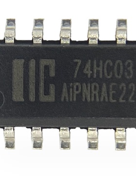 中微爱芯 AiP74HC03替74HC03D SOP14贴片 4路2输入与非门（开漏）