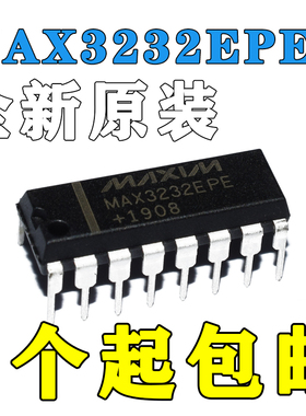 MAX3232 IC 芯片 MAX3232EPE 集成电路DIP16 RS-232收发器