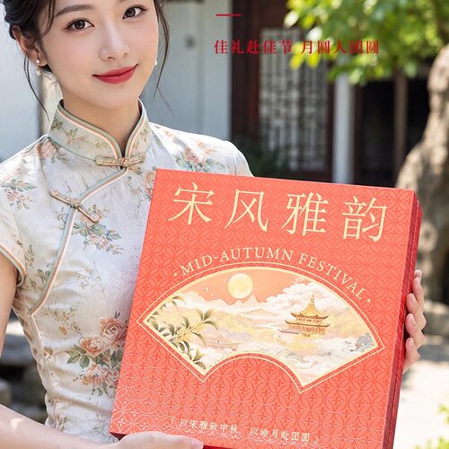 2026中秋月饼礼盒空盒现货天地盖