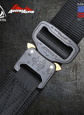 眼镜蛇扣战术外腰带男帆布Austrialpin户外耐磨作训BMT尼龙厚皮带