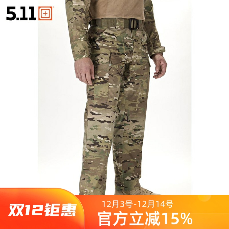 美国防刮耐磨工装男款迷彩长裤