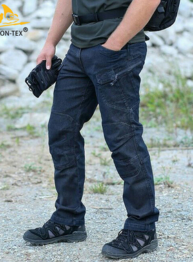 Helikon赫利肯utl多口袋男战术牛仔裤耐磨长裤 UTP弹力户外牛仔裤