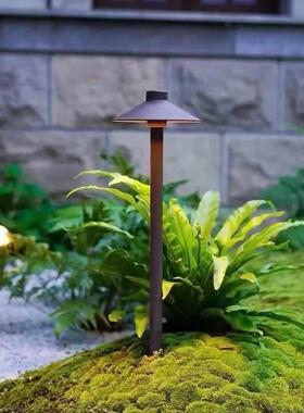 草坪灯户外接电led蘑菇灯地插式花园别墅防水装饰氛围景观庭院灯