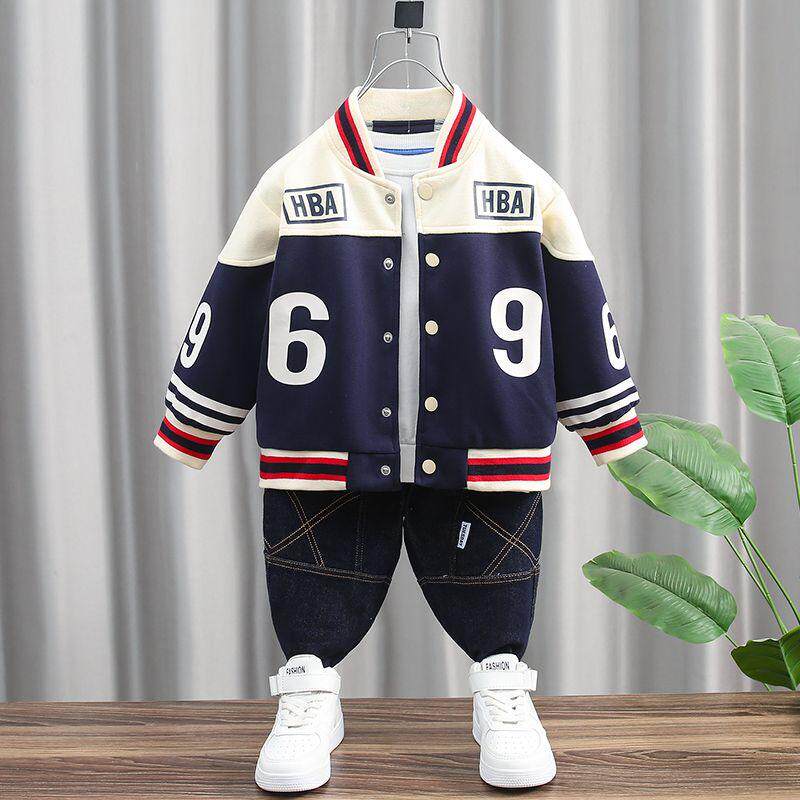男童棒球服全棉上衣春秋款