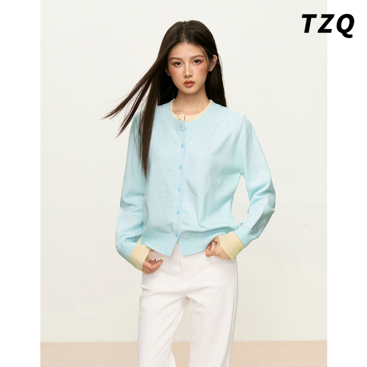 学院风针织开衫女2025冬季新款