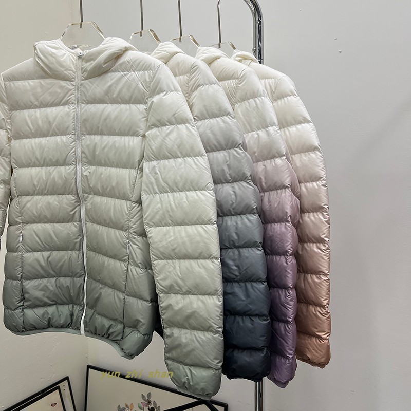 冬季新款女式渐变羽绒马甲轻薄立羽绒服