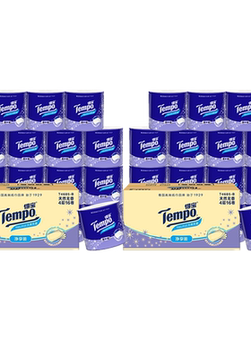 【交个朋友】Tempo得宝无香有芯卷纸4层145g32卷卫生纸