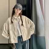 2026年春款现货简约减龄百搭软皮皮衣外套【2色】1008-p125-k178，女装皮衣，唛多