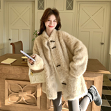 2025冬季新款数据好现货花狐毛外套皮毛一体#25777-P205-K308，女装皮草，唛多