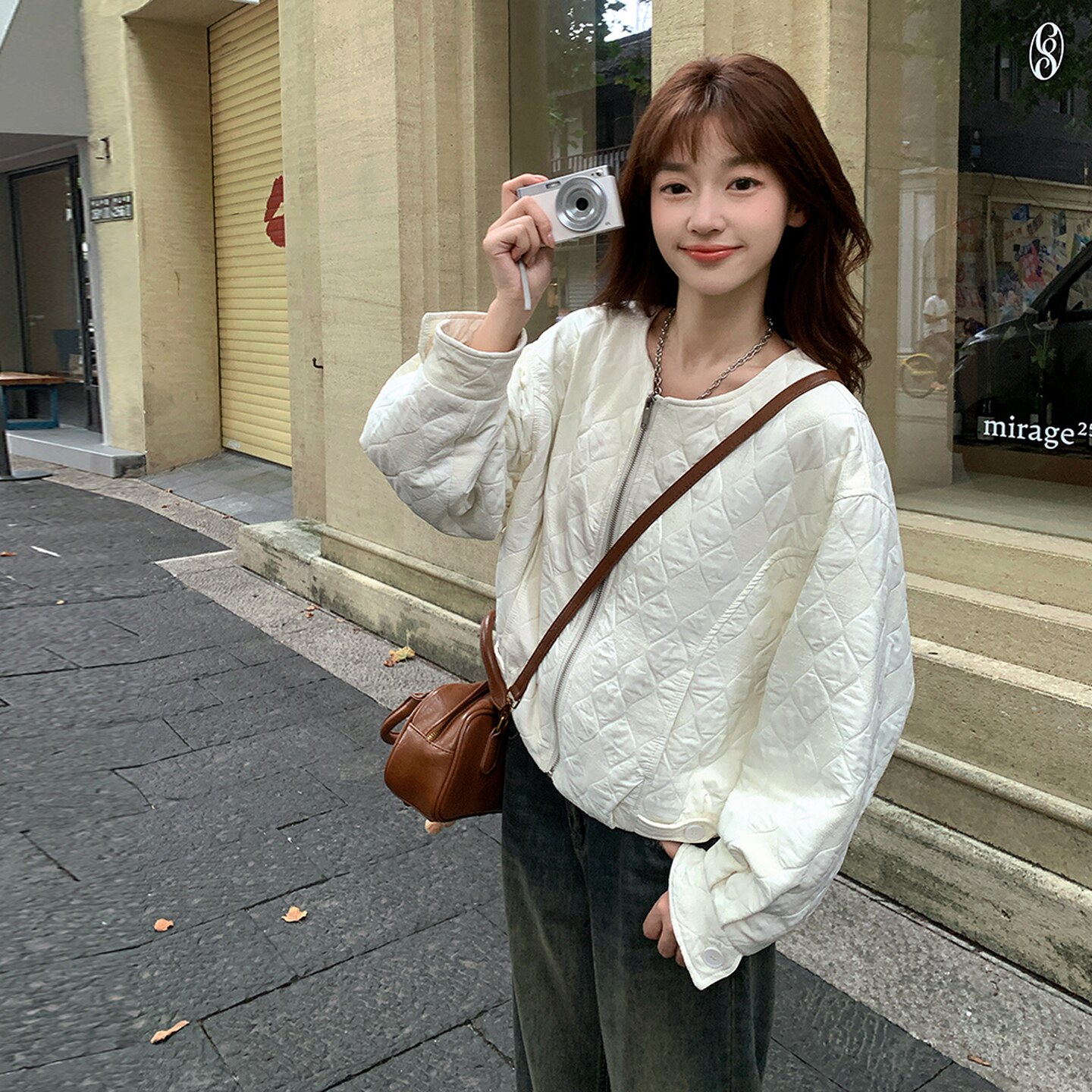 2025现货百搭小外套白色#25193--P155-K228,女装短外套,唛多