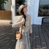 2025夏季新款镂空上衣+半裙+腰带3件套#2558-P135-K218，女装连衣裙，唛多