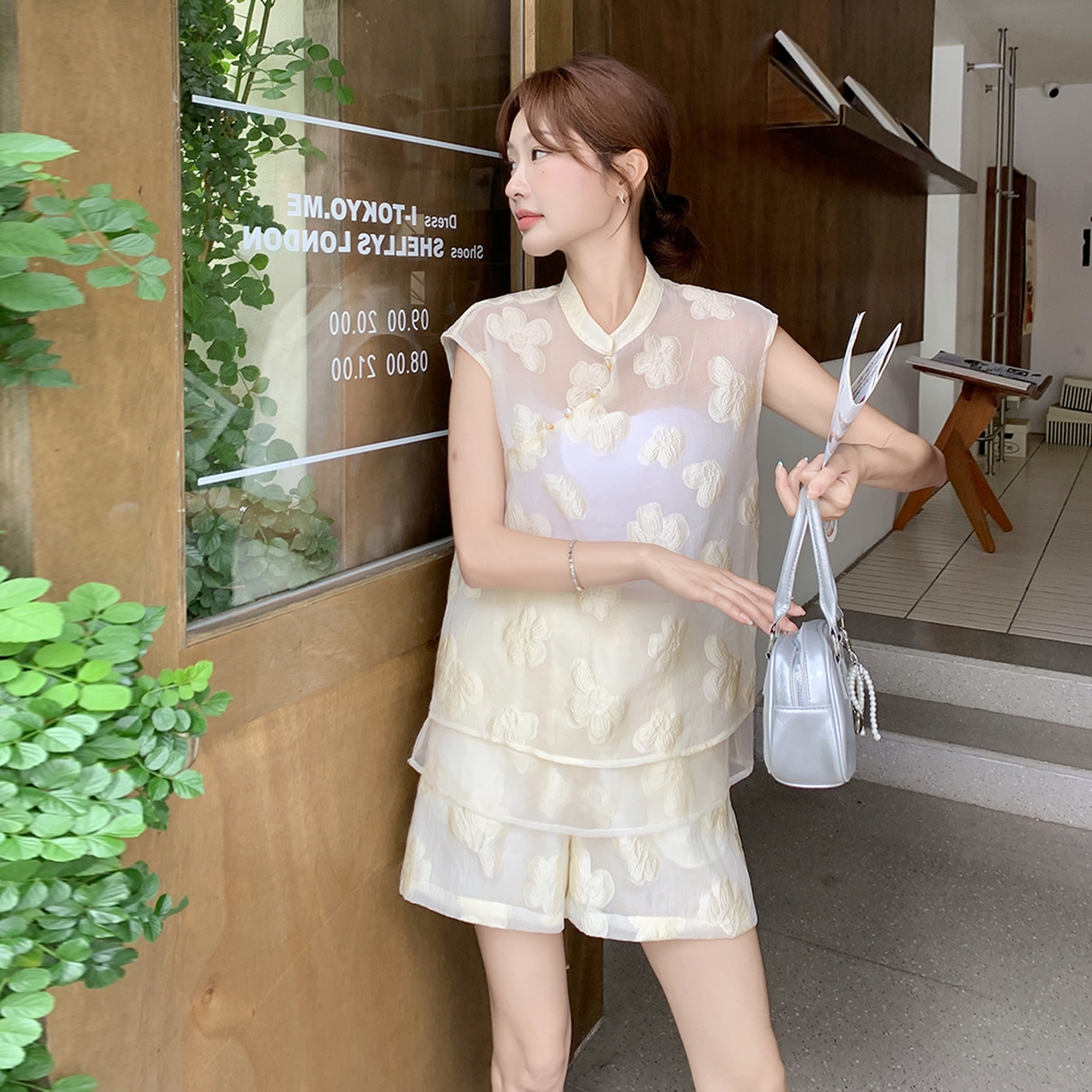 2025夏季新款时尚风套装#25151-P145-K218，女装套装/套裙，唛多