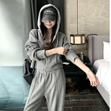 2025秋季新款数据好现货时尚套装2色入#2507-P170-K258，女装运动套装，唛多