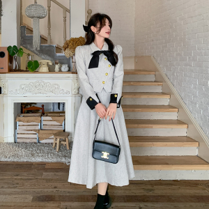 2025 秋季现货 时尚套装 配领结可拆卸 2色入#1026 -P165-K238，女装套装/套裙，唛多