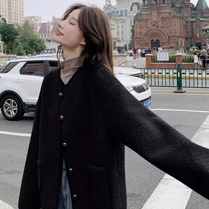 2025  冬季麂皮翻毛皮短外套 2色入#3127-P165-K248图片