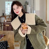 2025冬款现货数据好设计感时尚双色皮毛一体#3130-P170-K258，女装皮草，唛多