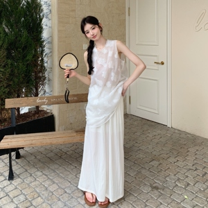 2025夏季新款  风套装 白色上衣+裤子 #25137-p155-k228图片