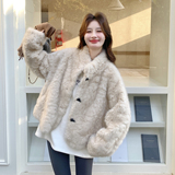 冬季新款现货现货~新年款花狐皮毛一体外套#25666-P195-K288，女装皮草，唛多