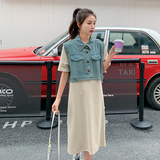 夏季现货现货数据好假两件牛仔连衣裙2色入#3071-P105-K158，女装连衣裙，唛多