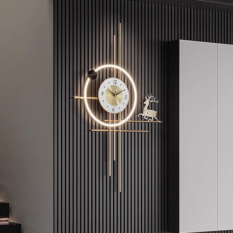 高级感新中式挂钟2025新款