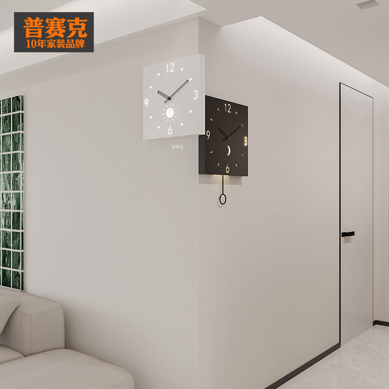 2026年新款家用转角挂钟图片
