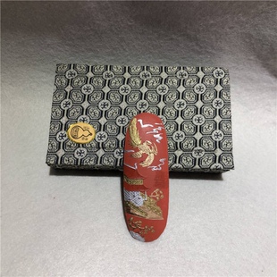 徽墨收藏墨块墨条墨锭老胡开文正品特制朱砂墨凤池春2两厂家直销