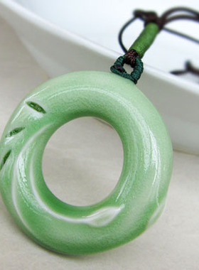 陶瓷冲钻原创现货镂空玲珑毛衣链