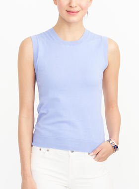 现*货   美国J.CREW/JCREW 基础款 百搭 纯棉 无袖 针织背心