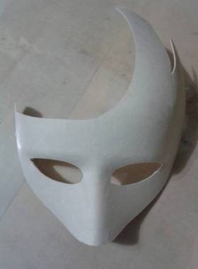 环保纸浆面具白色面具 DIY儿童、舞会手绘面具凯撒后