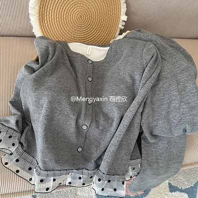 带胸垫女羊绒纯色睡衣简约