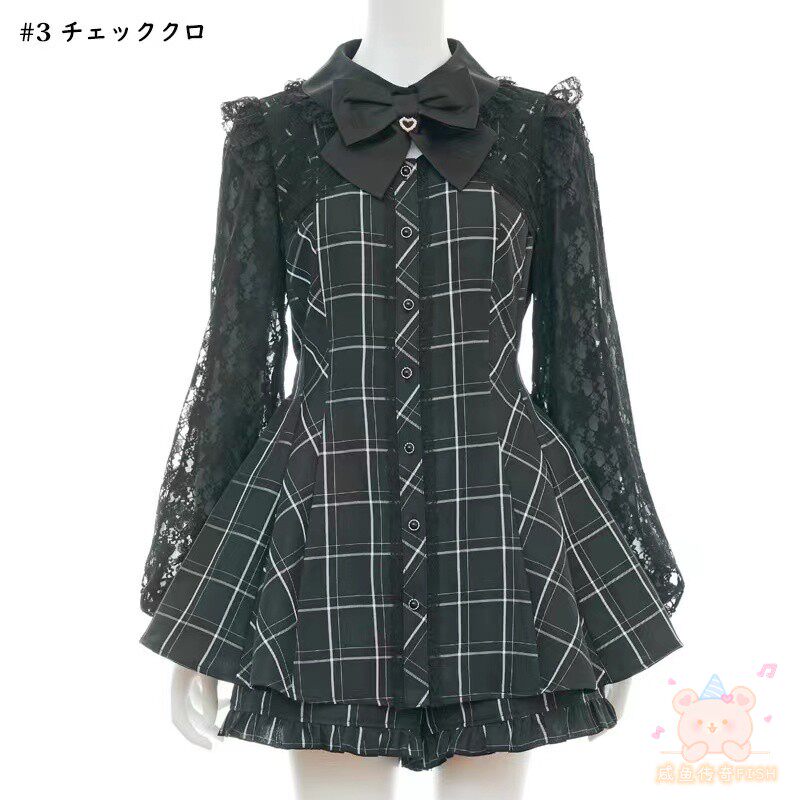 XIANYUJIA SC 정장 원래 D 가을 새로운 레이스 소매 양복 조끼 유방 창 광산 시리즈 대량 생산 스커트와 치마 정장