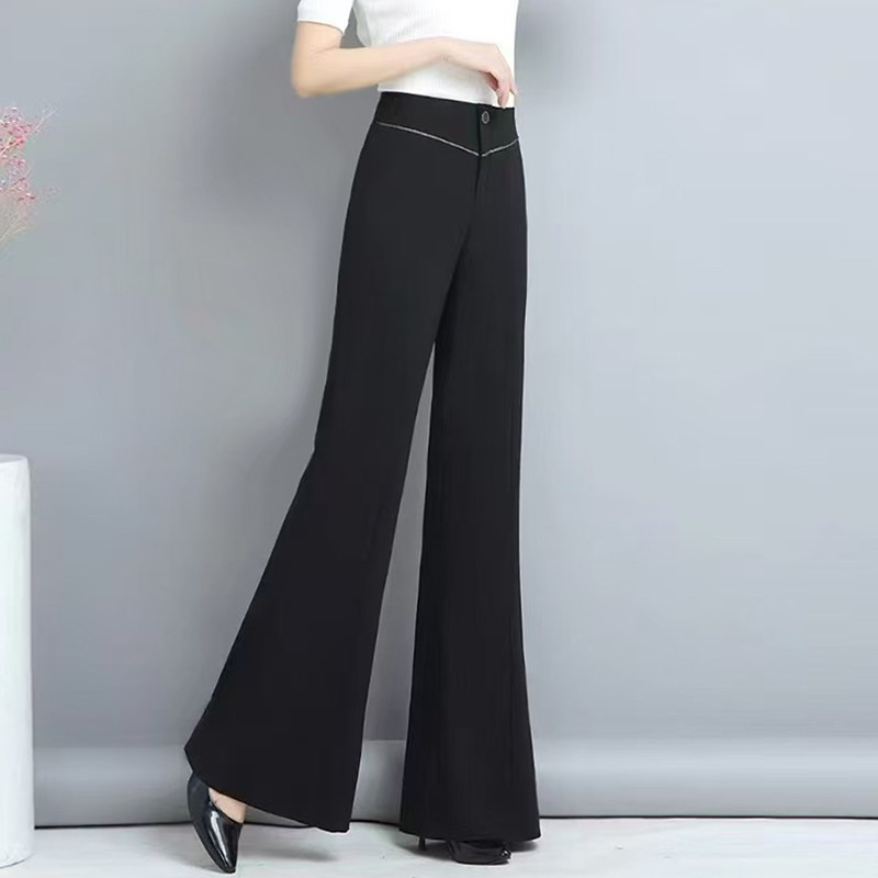 25微喇叭裤秋季新款高腰阔腿裤长裤修身显瘦休闲裤通勤西装裤子女,女装/女士精品,休闲裤,淘宝优惠券,粉丝福利购,淘宝优惠卷