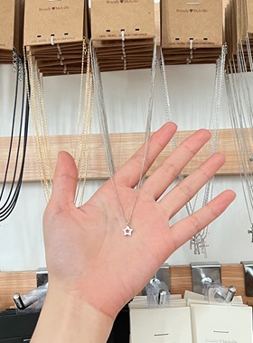 bm项链镂空星星正品代购