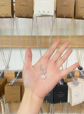 BM项链高碳钻!925通体纯银