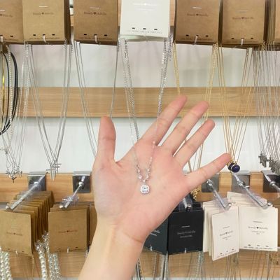 BM项链高碳钻!925通体纯银