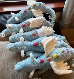 现货正品Jellycat波浪毛狮子 大象 巴猪 天空龙 安抚玩偶毛绒公仔