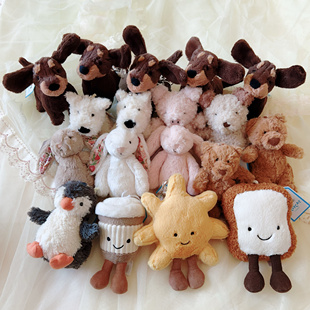 正品Jellycat包挂件合集 碱水结企鹅小猪网球花生邦尼兔棉花糖