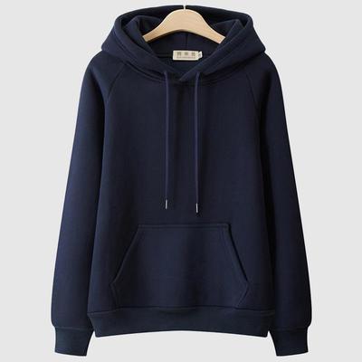 2025春秋新款卫衣女士连帽加绒冬宽松爆款大码高级感减龄薄款外套