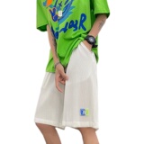 2024夏季新款冰丝免烫青少年休闲宽松直筒五分裤A334-DK10-30，男装休闲裤，电商B339(原A334）