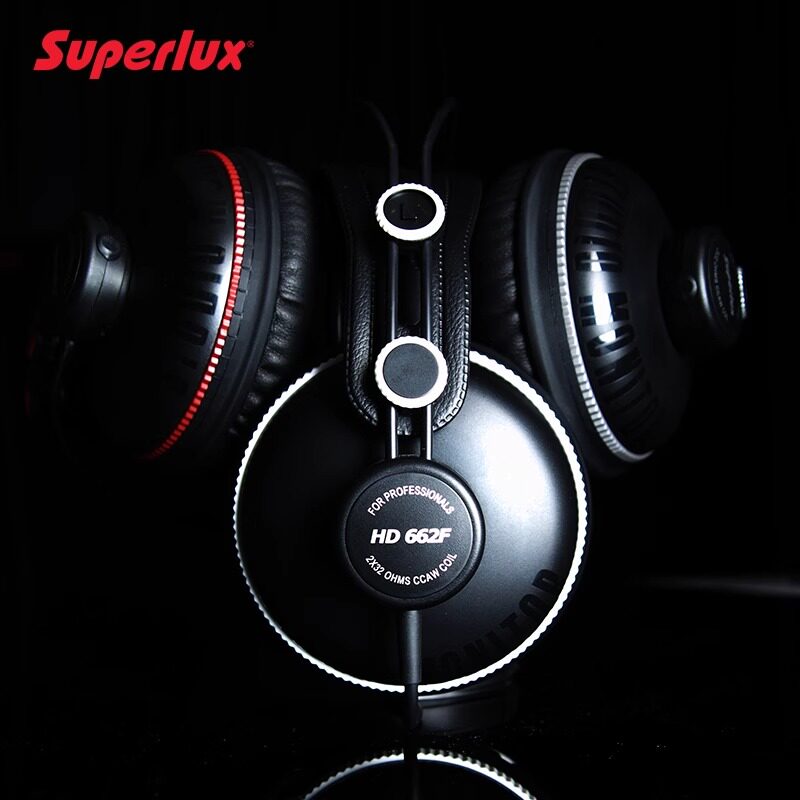 Superlux/舒伯乐HD662F 全封闭式监听耳机头戴式听歌电钢琴架子鼓