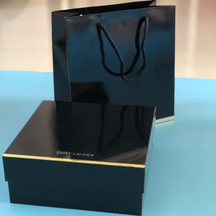 专柜雅诗兰黛礼品袋小棕瓶手提袋精华粉底液礼品盒子大中小礼盒