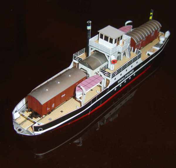 儿童手工折纸DIY拼装立体3D纸质模型仿真船模轮船商船货船制作