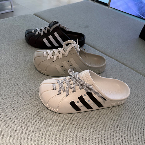 Adidas阿迪达斯男女夏季洞洞鞋系带运动休闲涉水沙滩凉拖鞋JQ2118