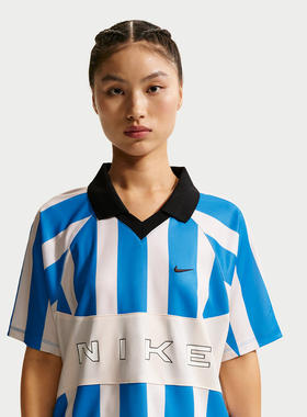 NIKE耐克夏季新款女子Oversize风球衣宽松透气短袖IO0914-435