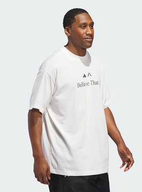 Adidas/阿迪达斯2025夏季款男士经典宽松户外耐穿短袖JM7948