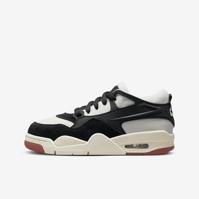 耐克大童鞋2024秋新款AIRJORDAN4气垫运动休闲鞋FQ7938-100-001