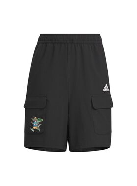 阿迪达斯童裤运动裤卡通宽松工装短裤男大童大口袋休闲裤JJ4140