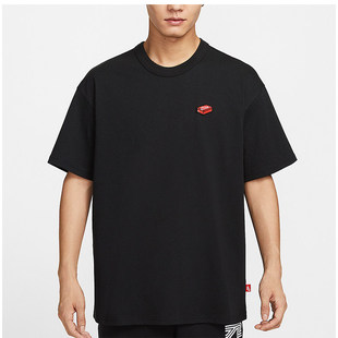 Nike/耐克夏季男士时尚舒适圆领透气刺绣休闲宽松短袖IH9271-010