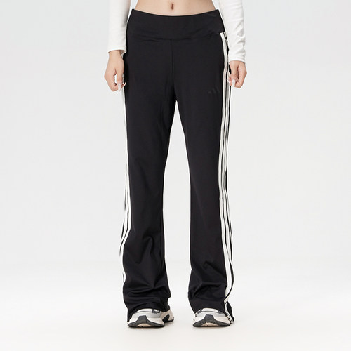 adidas阿迪达斯女MS FLARED三条纹运动休闲喇叭长裤KX2749