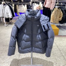阿迪达斯三叶草男女袖子可拆卸保暖外套羽绒服JW1367JW1365